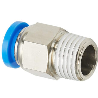 Male Stud Push In Fit Pneumatic Fittings Air 1/8 BSPT to 6mm Fitting 000599 