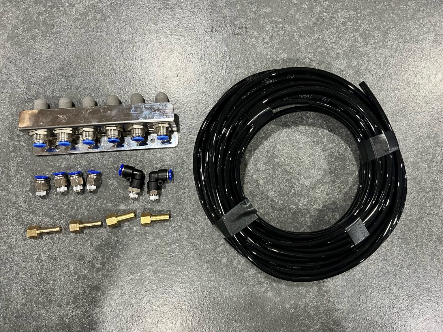 Diff Breather Kit 6 point.(Front and Rear Diff, Transfer case, Gearbox