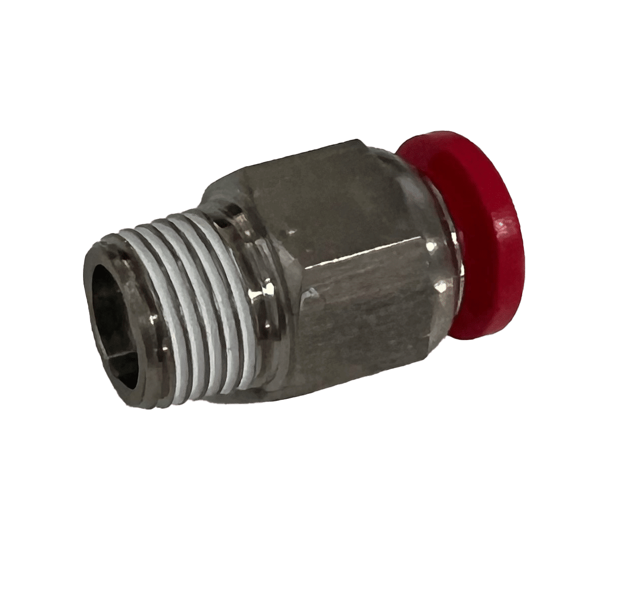 Pneumatic Push In Air Fittings Male Connector 6mm hose RED 1/8 BSP