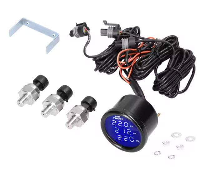 Dual/Triple Display Air Pressure Gauge LED Digital Air Suspension Gauge