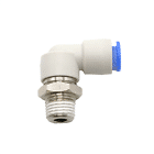 Pneumatic air line connector fitting with elbow shape - elbow type - SMC STYLE (One touch - KSL/KXL Rotary series - KSHL)