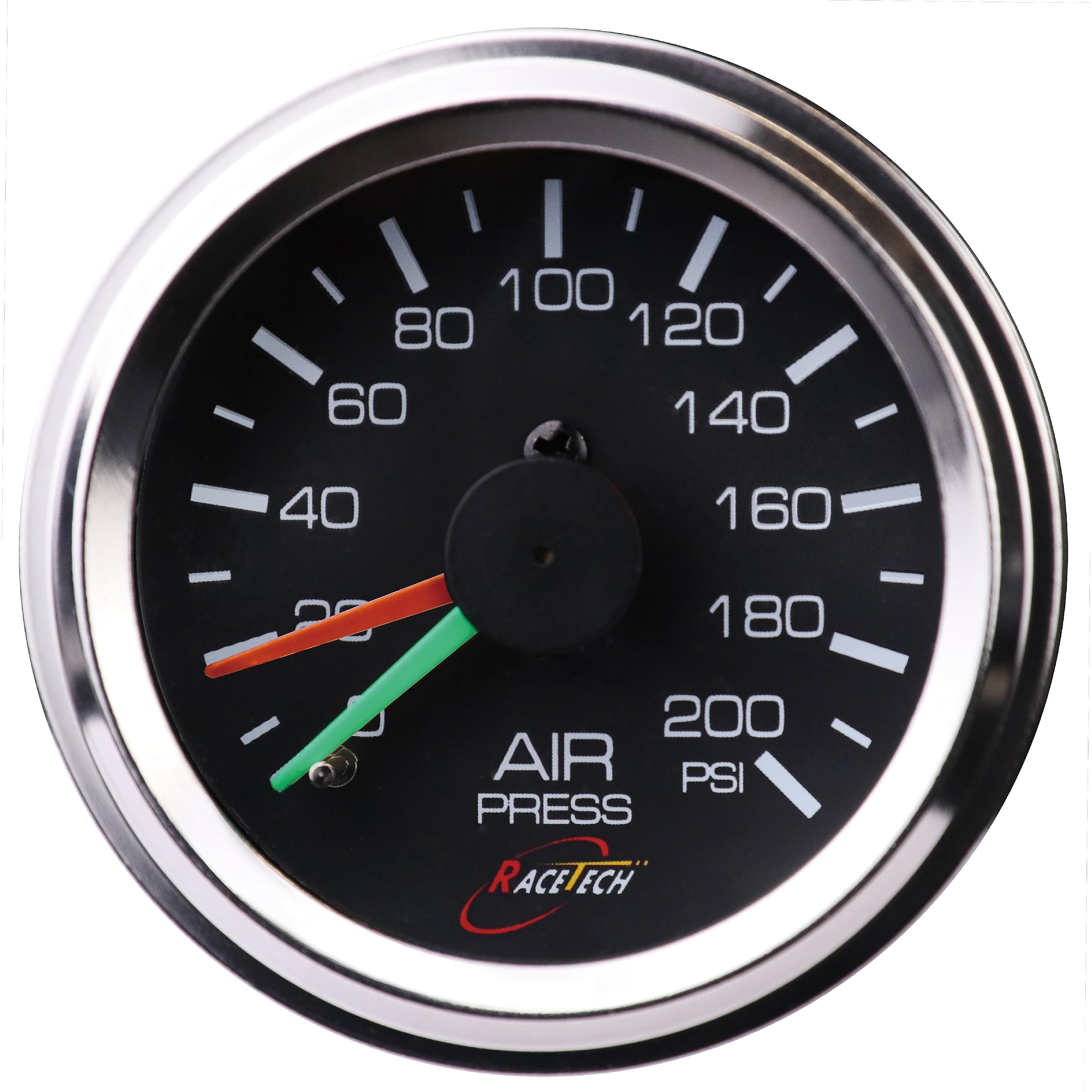 Dual needle black face air gauge 53mm 200psi(52mm)